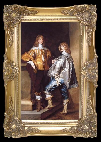 framed  Anthony Van Dyck Lord John Stuart and His Brother,Lord Bernard Stuart, TA216